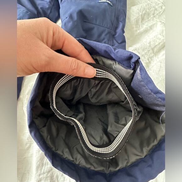 Lands' End Kids Waterproof Insulated Iron Knee Snow Pants Blue Size 8 Grow Along - Picture 6 of 10